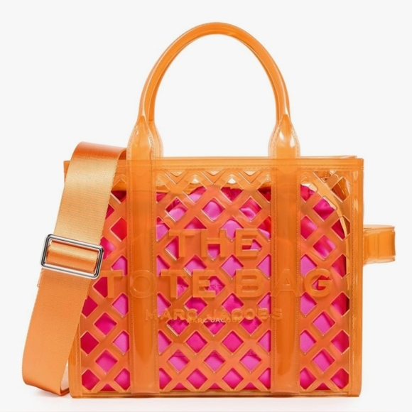 Marc Jacobs Handbags - Marc Jacobs Vibrant Orange and Pink Jelly Tote NWT